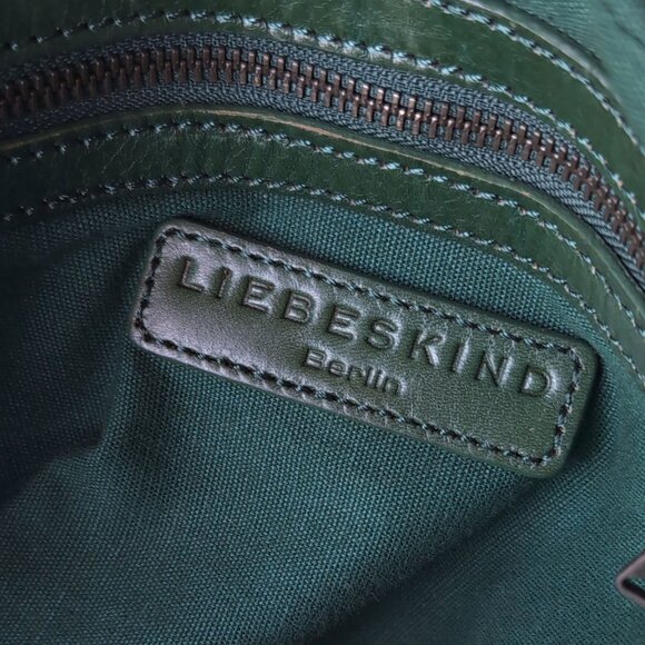 LIEBESKIND-BERLIN Satchel Vintage Forest Green Convertible Bag - Picture 8 of 13